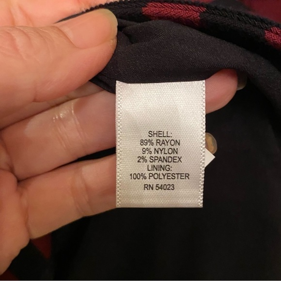 BANANA REPUBLIC Women Burgundy & Black Striped Blazer Jacket Size 0 - Picture 8 of 9